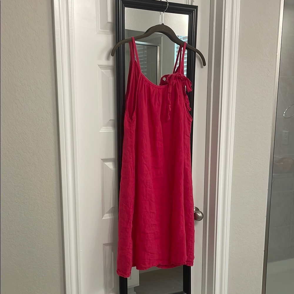 Vibrant Pink Sleeveless Dress